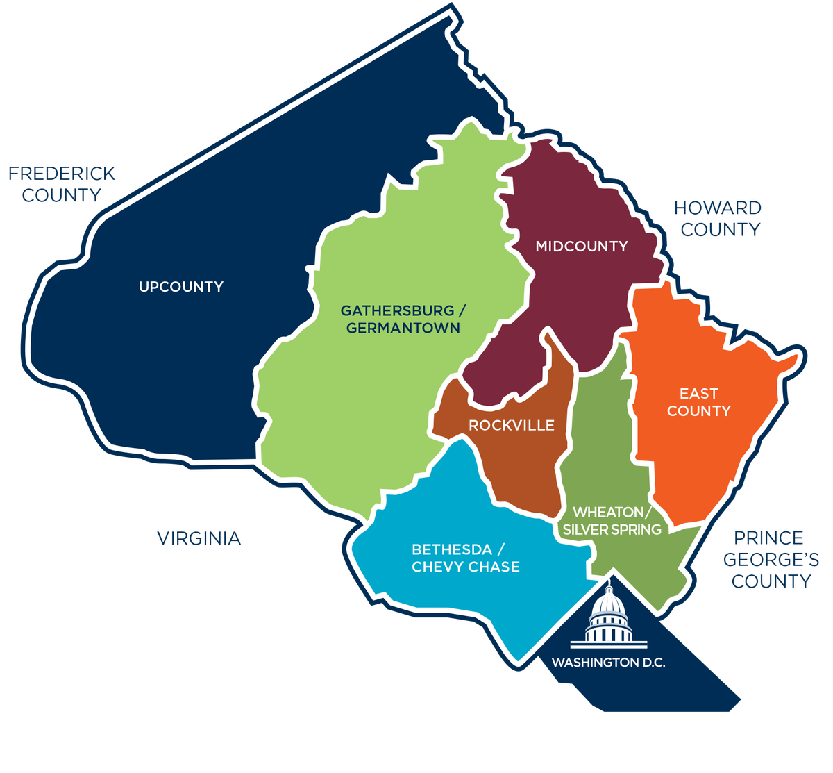 Phoenix Fence and Deck, Service Areas in Montgomery County, Maryland